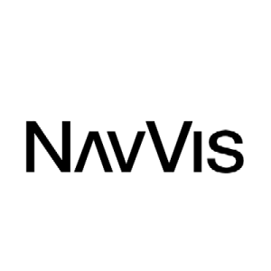 NavVis Logo in schwarz zur Darstellung der Kooperation des Unternehmens mit der 1000hands AG.